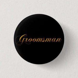 Groomsman 3 Cm Round Badge