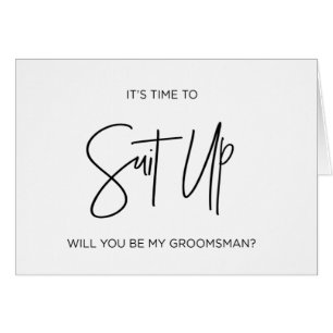 Groomsman Asking Card Will You Be My Groomsman
