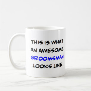 groomsman, awesome coffee mug