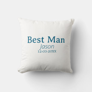 groomsman bachelorette party add name modern simpl cushion