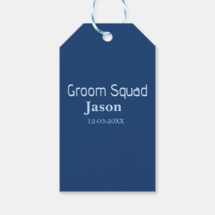 groomsman bachelorette party add name modern simpl gift tags
