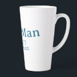 groomsman bachelorette party add name modern simpl latte mug<br><div class="desc">design</div>