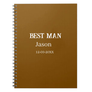 groomsman bachelorette party add name modern simpl notebook