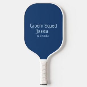 groomsman bachelorette party add name modern simpl pickleball paddle