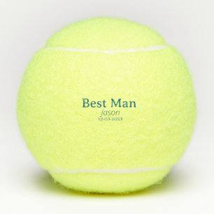 groomsman bachelorette party add name modern simpl tennis balls