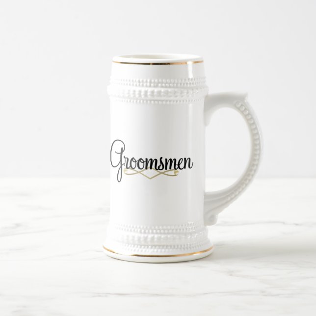 Groomsman Beer Stein (Right)