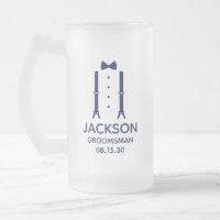 Groomsman Blue Bow Tie