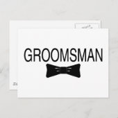 Groomsman Bowtie Postcard (Front/Back)