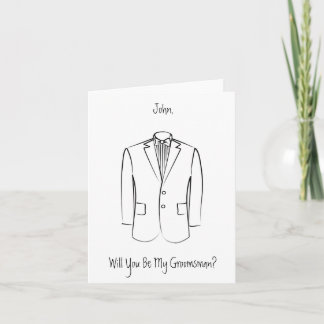 Groomsman card