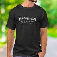 Groomsman Custom Wedding Favour Modern Monogram
