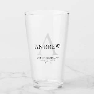 Groomsman Drinking Glass