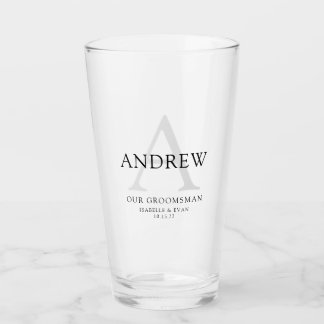 Groomsman Drinking Glass