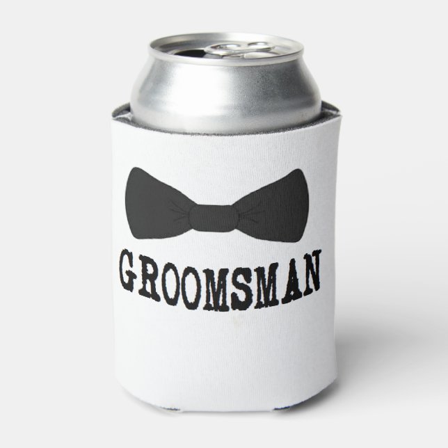 GROOMSMAN For Him Wedding Can Cooler (Can Front)