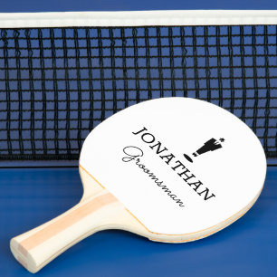 Groomsman Gift Wedding Party Custom Personalised Ping Pong Paddle