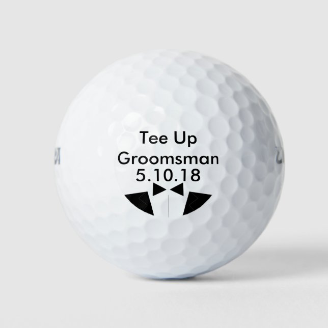 Groomsman Golf Ball Invite (Front)