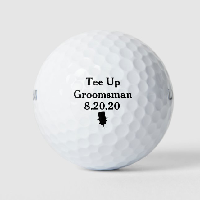 Groomsman Golf Ball Invite (Front)