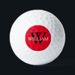 Groomsman Groomsmen Wedding Gift Monogram Name  Golf Balls<br><div class="desc">Groomsman Groomsmen Wedding Gift Classy Monogram Initial And Personalised Name Modern Classic Golf Balls. Click personalise this template to customise it with the last name monogram initial and the first name Max. 7 letters long name quickly and easily. Groomsman Groomsmen Wedding Gift Monogram Name Golf Balls, are part of the...</div>