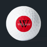 Groomsman Groomsmen Wedding Gift Monogram Name  Golf Balls<br><div class="desc">Groomsman Groomsmen Wedding Gift Classy Monogram Initial And Personalised Name Modern Classic Golf Balls. Click personalise this template to customise it with the last name monogram initial and the first name Max. 7 letters long name quickly and easily. Groomsman Groomsmen Wedding Gift Monogram Name Golf Balls, are part of the...</div>