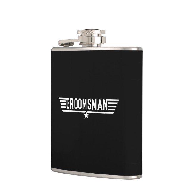 Groomsman Hip Flask (Left)