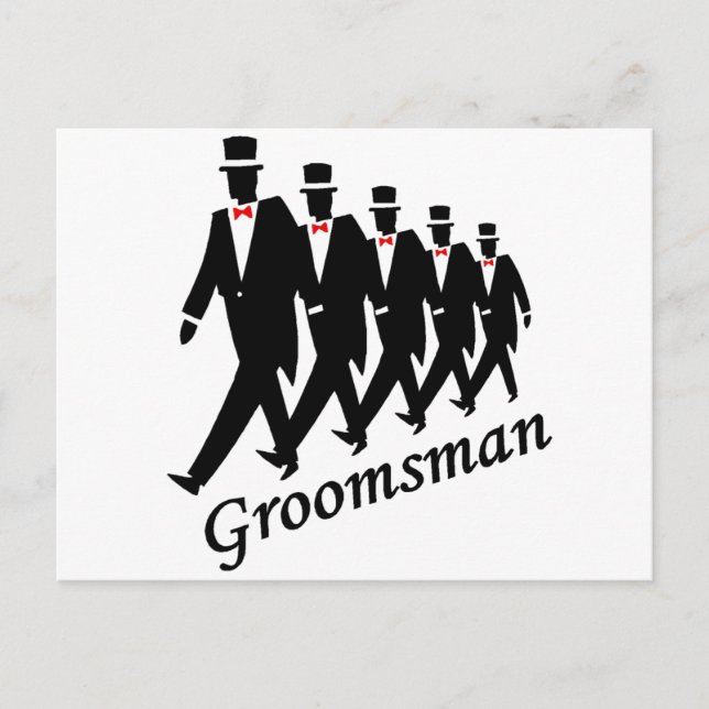 Groomsman (Men) Postcard (Front)
