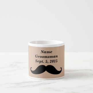 Groomsman Moustache, Top Hat and Suit Espresso Mug