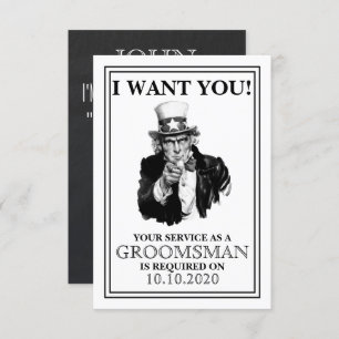 Groomsman or Best Man Proposal Invitation