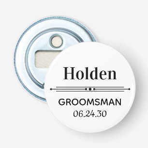 Groomsman Personalised Bottle Opener