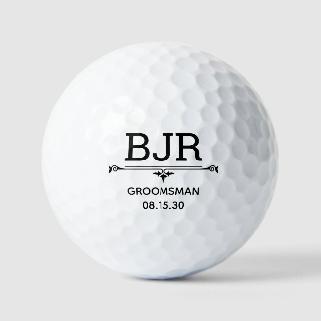 Groomsman Personalised Golf Balls (Front)