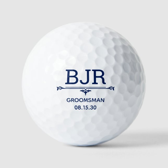 Groomsman Personalised Golf Balls (Front)
