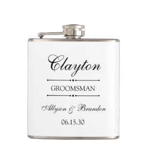Groomsman Personalised Hip Flask