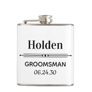 Groomsman Personalised Hip Flask
