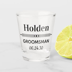 Groomsman Personalised Shot Glass