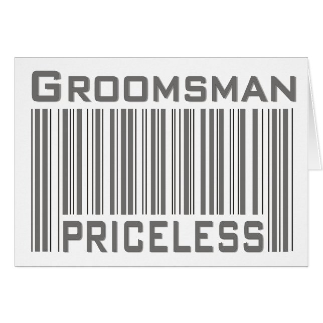 Groomsman Priceless (Front Horizontal)
