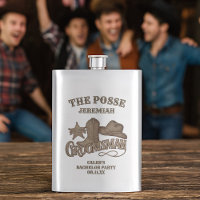 Groomsman Rustic Cowboy Posse Bachelor Party
