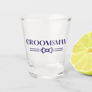 Groomsman shot glass