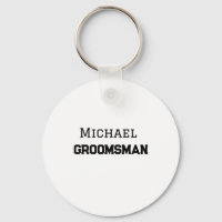 Groomsman simple minimal add name modern masculine