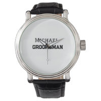 Groomsman simple minimal add name modern masculine