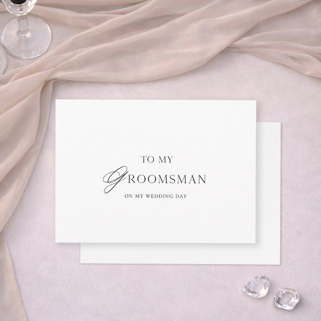 Groomsman Thank You Card (Creator Uploaded)