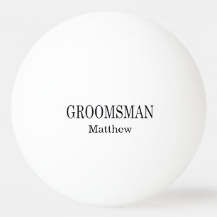 Groomsman Wedding Beer Pong  Ping Pong Ball