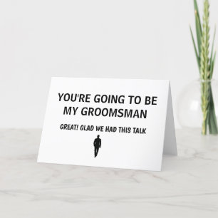 GROOMSMAN WEDDING Card