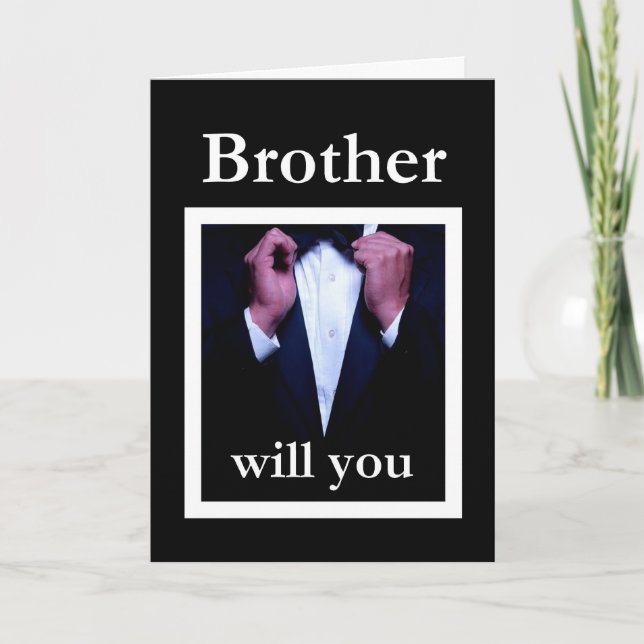 Groomsman Wedding Invitation - INFORMAL (Front)
