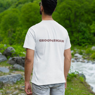 Groomsman White Wedding Party T-Shirt