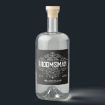 Groomsmen and Best Man Proposal Gift Liquor Bottle Label<br><div class="desc">Looking for the perfect gift for your best man and groomsmen? Get a for sure yes with this label - perfect to add to your liquor bottles. The Groomsmen and Best Man Proposal Gift Liquor Bottle Label is sure to be a hit with the fellas!</div>