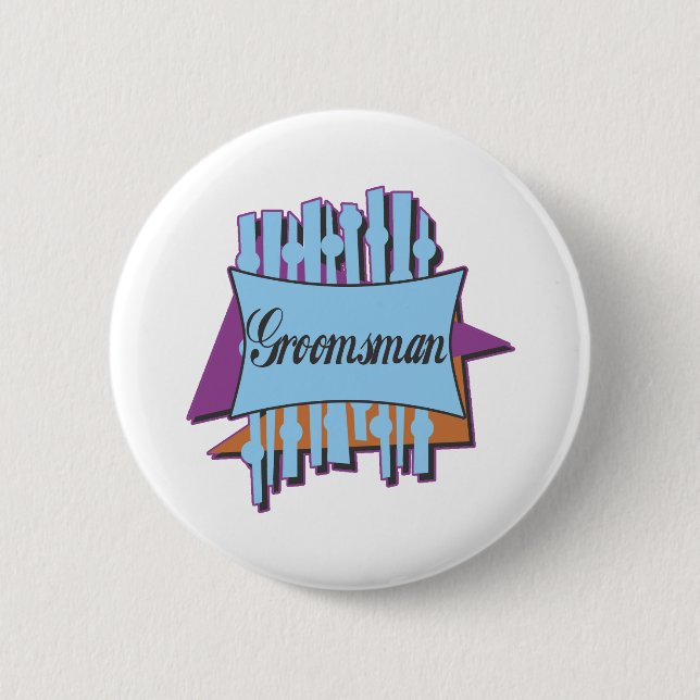 Groomsmen Button (Front)