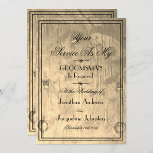  Groomsmen Cool Will you be my Groomsman Proposal  Invitation