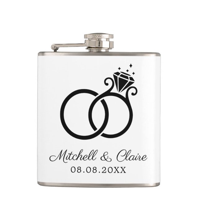 Groomsmen Gift Flask Personalised Gift (Front)