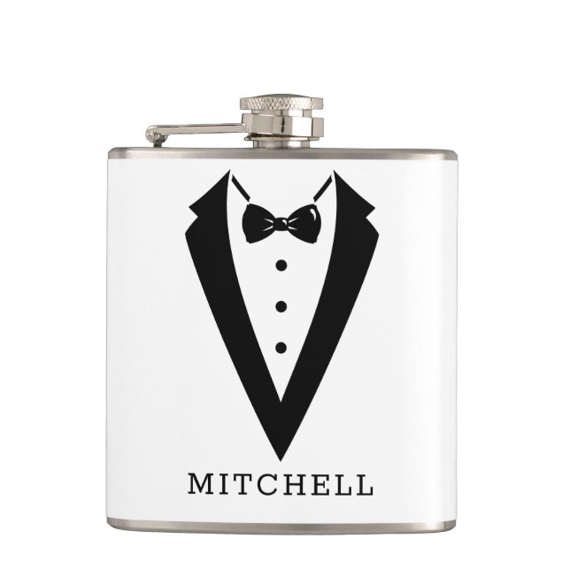 Groomsmen Gift Flask Personalised Gift (Front)