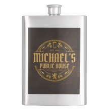 Groomsmen Gift Personalised Vintage Pub Rustic