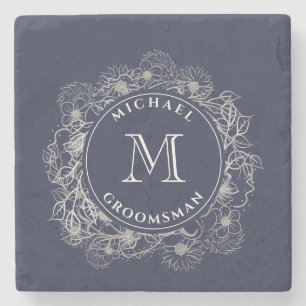 Groomsmen Gifts Personalised Stone Coaster