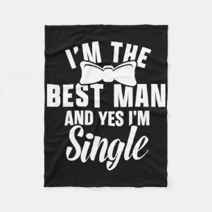 Groomsmen Groom Squat Men Bachelor Supplies Party Fleece Blanket